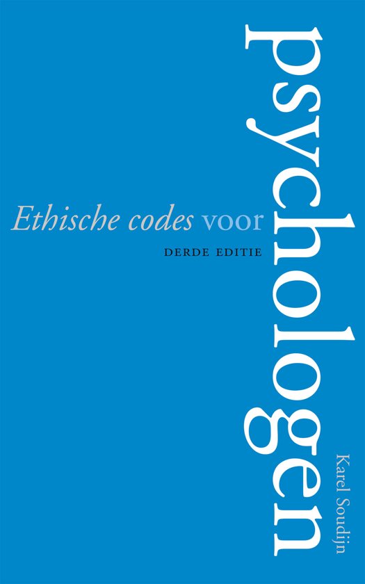 Soudijn werkt de richtlijnen uit in zijn handboek 'Ethische codes voor psychologen'.
