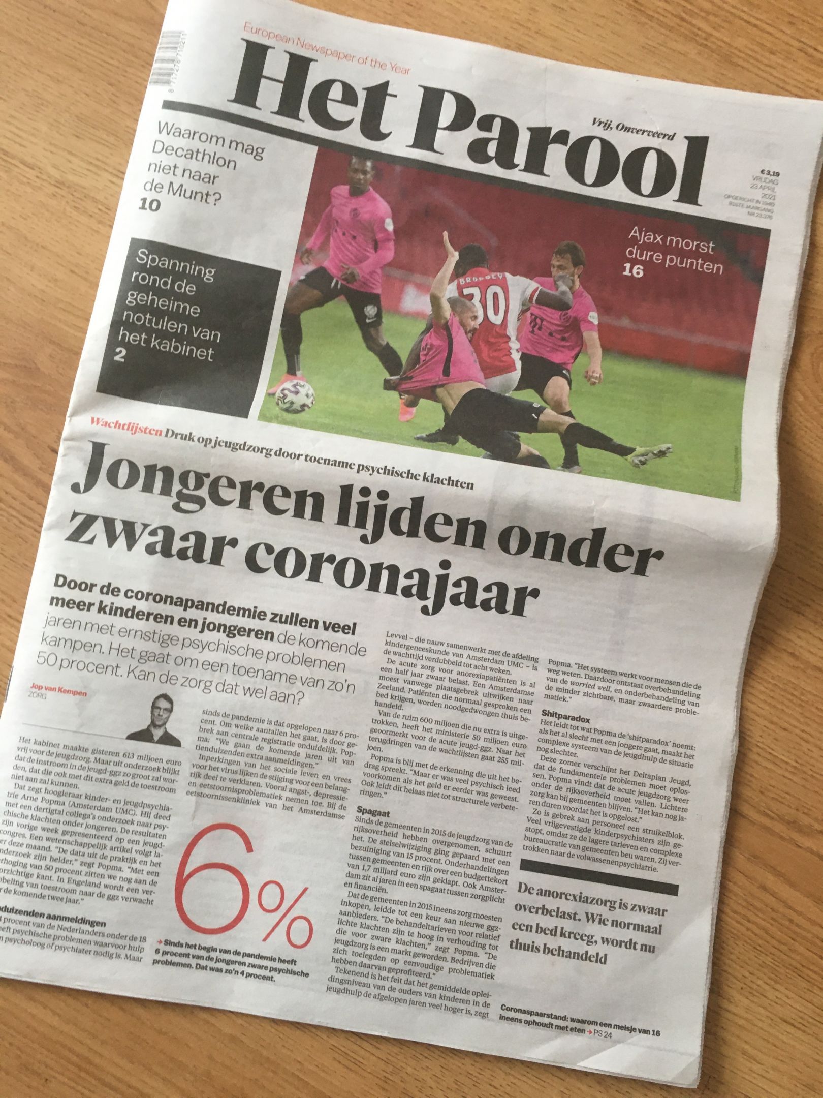 Het Parool van 23 april 2021.